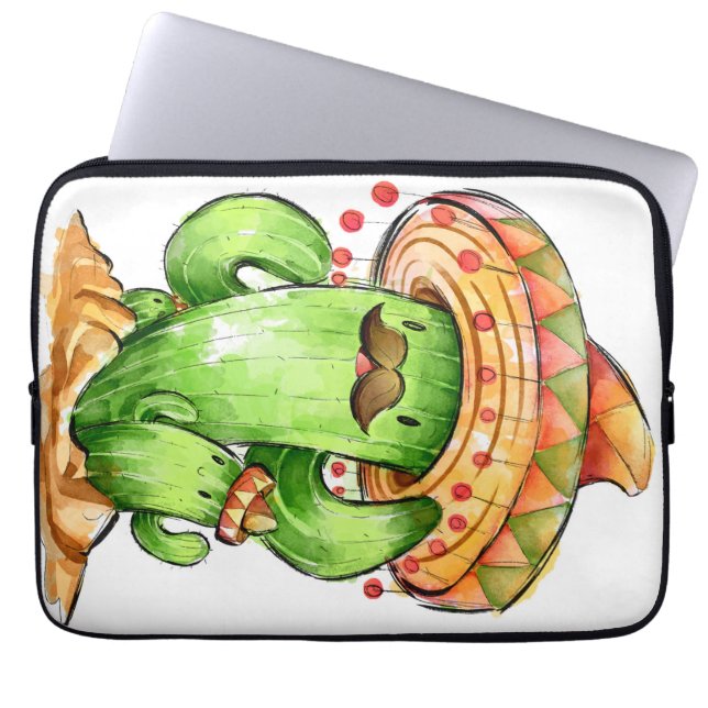 Housse Pour Ordinateur Portable Cactus mignon (Devant)