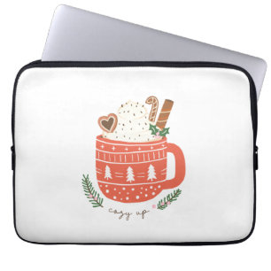 Housse Pour Ordinateur Portable Cadeau de Noël cosy up