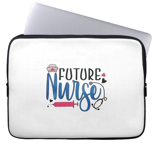 Housse Pour Ordinateur Portable Cadeau infirmière | future infirmière (Devant)