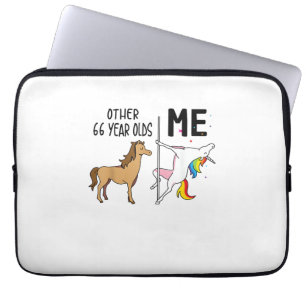 Housse Pour Ordinateur Portable Cadeau licorne 66 ans anniversaire et moi autre