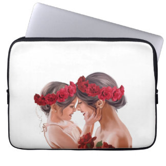 Housse Pour Ordinateur Portable Cadeau Personnalisé Floral Chaleureux