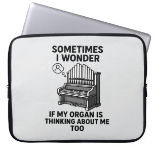 Housse Pour Ordinateur Portable Cadeau pour amateur d'orgue à tuyaux - Citation am