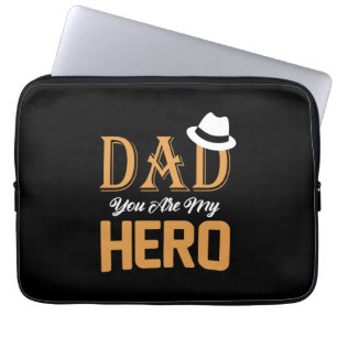 Housse Pour Ordinateur Portable Cadeaux papa Papa Tu Es Mon Héros