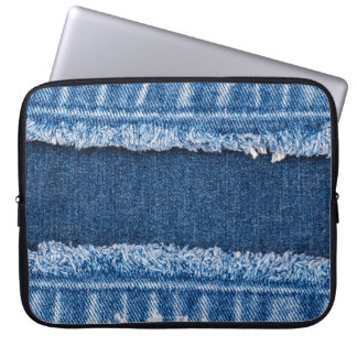 Housse Pour Ordinateur Portable Cadre en tissu à deux tons blanchis
