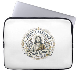Housse Pour Ordinateur Portable Calendrier de Jésus Grâce quotidienne Calendrier d
