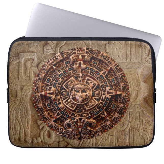 Housse Pour Ordinateur Portable Calendrier Sun Mayan-Aztec Vieux Mexique Portable (Devant)
