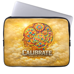 Housse Pour Ordinateur Portable CalibrateMind – Abstrait Encourageant la Puissance