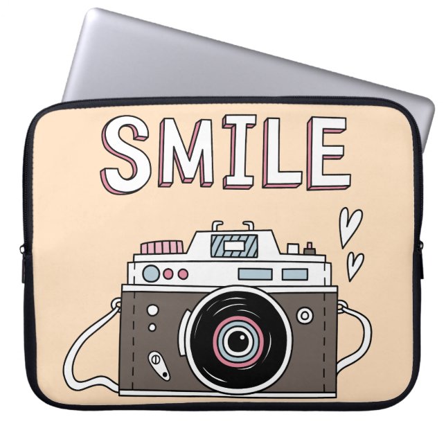 Housse Pour Ordinateur Portable Caméra de sourire (Devant)