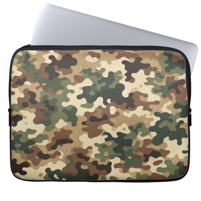 Housse Pour Ordinateur Portable Camouflage (Devant)