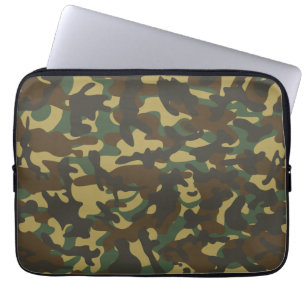 Housse Pour Ordinateur Portable Camouflage de forêt