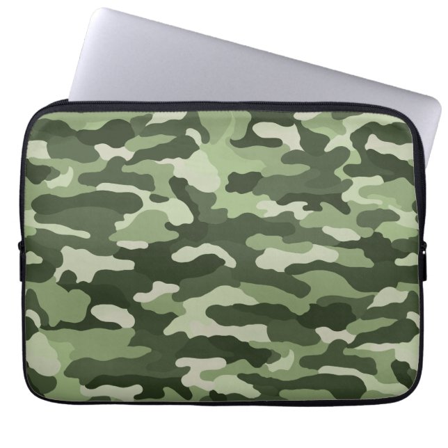 Housse Pour Ordinateur Portable Camouflage vert (Devant)