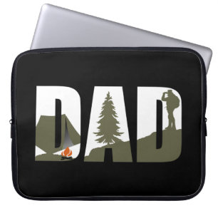Housse Pour Ordinateur Portable Camping extérieur papa heureux camper