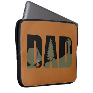 Housse Pour Ordinateur Portable Camping extérieur papa heureux camper