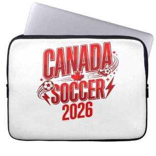 Housse Pour Ordinateur Portable Canada Soccer 2026 Soccer Bold Country Typographie
