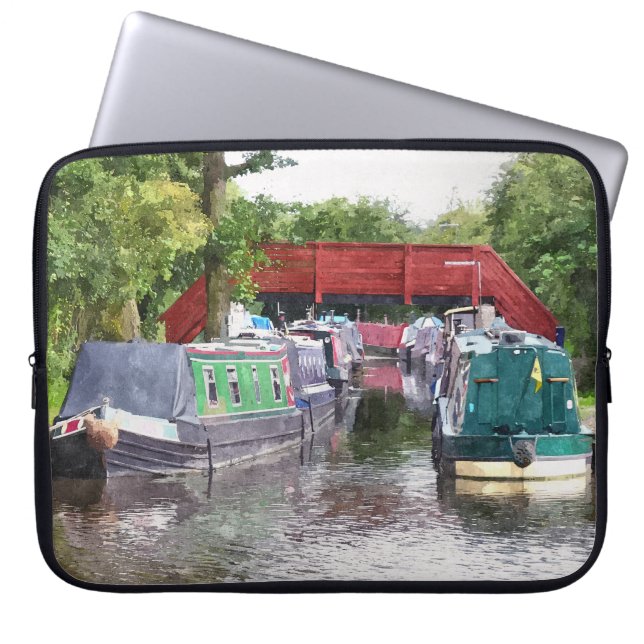 HOUSSE POUR ORDINATEUR PORTABLE CANAUX (Devant)
