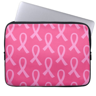 Housse Pour Ordinateur Portable Cancer du sein Motif de ruban rose