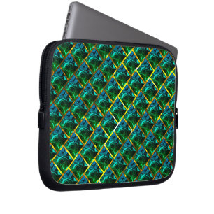 Housse Pour Ordinateur Portable Capa de Laptop, verde sob grade dourada ?