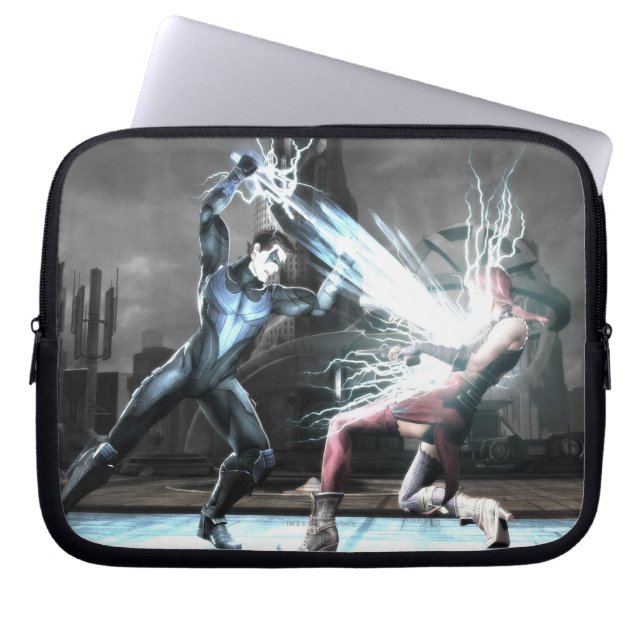Housse Pour Ordinateur Portable Capture d'écran : Nightwing vs harley (Devant)