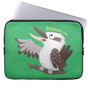 Housse Pour Ordinateur Portable Caricature de kookaburra drôle et drôle