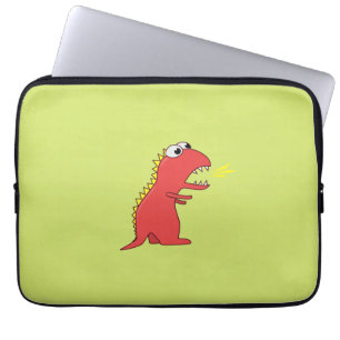 Housse Pour Ordinateur Portable Caricature de respiration feu mignon T-Rex Dinosau
