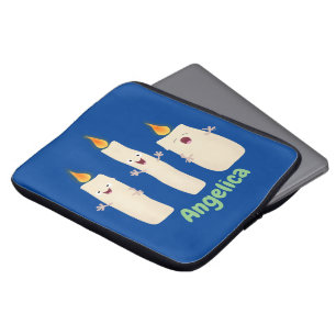 Housse Pour Ordinateur Portable Caricature en trois chandelles mignonnes