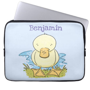 Housse Pour Ordinateur Portable Caricature jaune mignon pour canard bébé