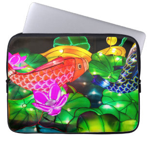 Housse Pour Ordinateur Portable Carpes illuminées