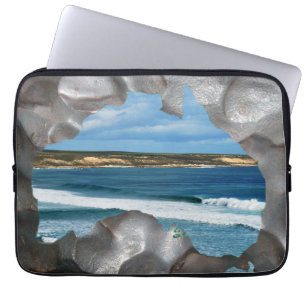 Housse Pour Ordinateur Portable Carte Australie Avec Vue Sur La Mer Manche Ordinat