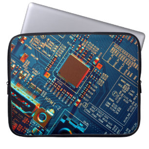 Housse Pour Ordinateur Portable Carte de circuit électronique fermer. électronique