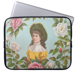 Housse Pour Ordinateur Portable Carte de la Saint-Valentin allemande vintage kitsc