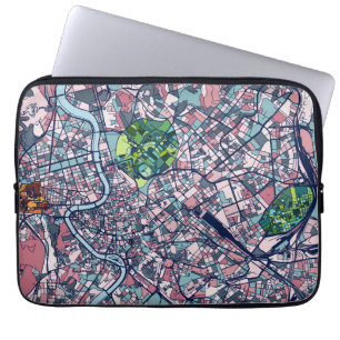 Housse Pour Ordinateur Portable Carte de Rome Italie