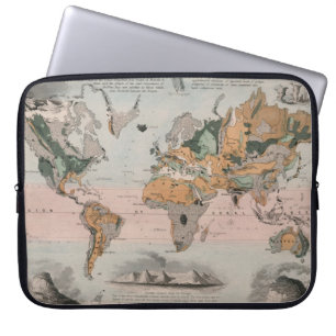Housse Pour Ordinateur Portable Carte géologique du monde