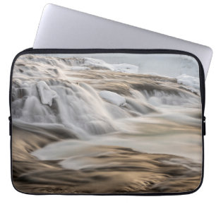 Housse Pour Ordinateur Portable Cascade de Godafoss, hiver, Islande