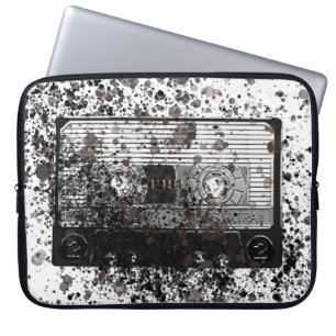 Housse Pour Ordinateur Portable Cassette audio rétro