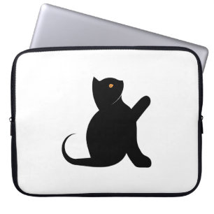 Housse Pour Ordinateur Portable Cat dit bonjour