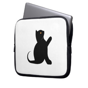 Housse Pour Ordinateur Portable Cat dit bonjour