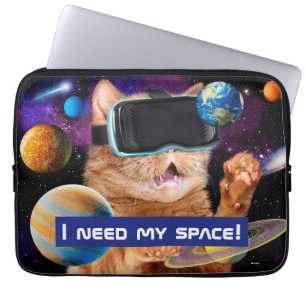 Housse Pour Ordinateur Portable Cat VR dans l'espace