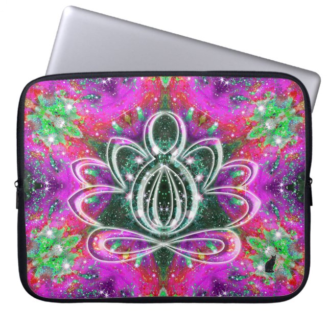 Housse Pour Ordinateur Portable Celestial Zen Lotus (Devant)