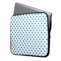 Cercles Pois bleu paon