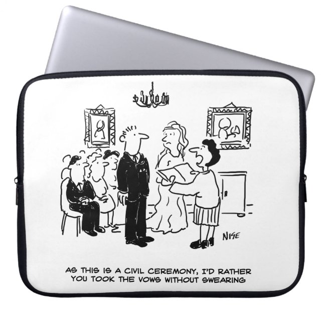 Housse Pour Ordinateur Portable Cérémonie des Mariages civils dans un bureau d'enr (Devant)