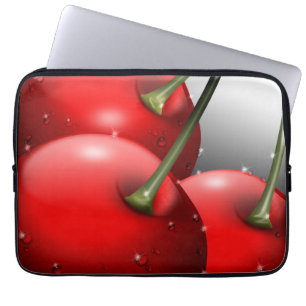 Housse Pour Ordinateur Portable Cerises avec gouttes de ragoût
