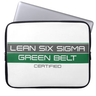 Housse Pour Ordinateur Portable Certifié Green Belt Lean Six Sigma