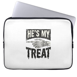 Housse Pour Ordinateur Portable C'est mon squelette de main de la fête d'Halloween