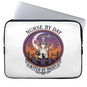 Housse Pour Ordinateur Portable Ch Meow Château Hanté Halloween (3)_1