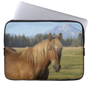 Housse Pour Ordinateur Portable Chaîne des Cascades Cheval châtaigne