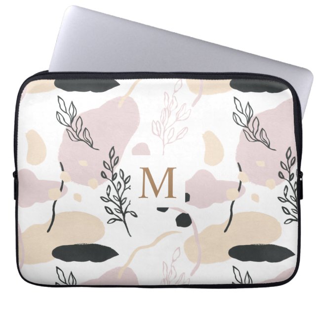 Housse Pour Ordinateur Portable Champs de rêve | Monogramme Portable (Devant)