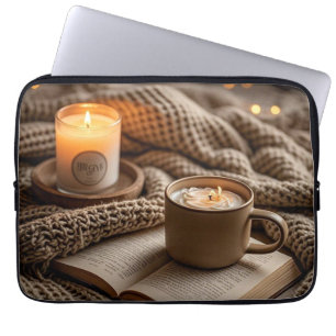 Housse Pour Ordinateur Portable Chandelles et couverture chaleureuses