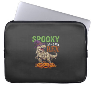 Housse Pour Ordinateur Portable Chapeau de sorcière de dinosaure de momie de Sauru