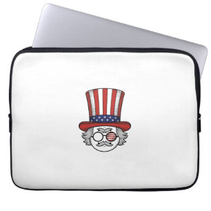 Housse Pour Ordinateur Portable Chapeau haut de forme à l'envers patriotique dessi