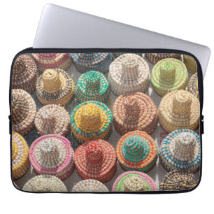 Housse Pour Ordinateur Portable Chapeaux Tissés Colorés